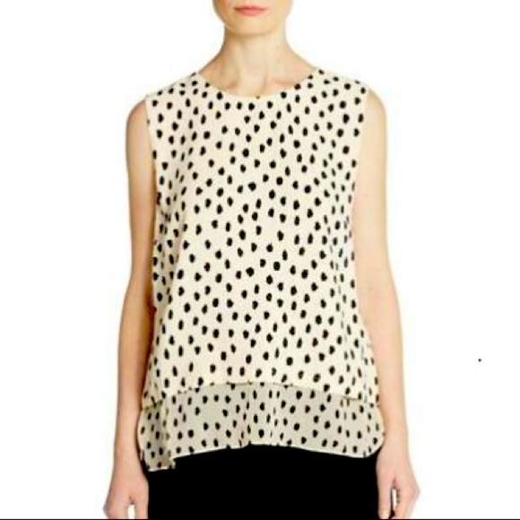 Kate Spade Leopard Print Sleevless Layer Tank Top - Picture 1 of 5